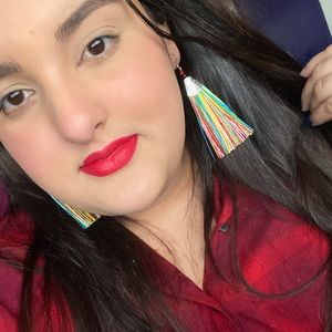 Multicolor tassel earrings